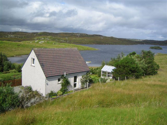 back of the cottage